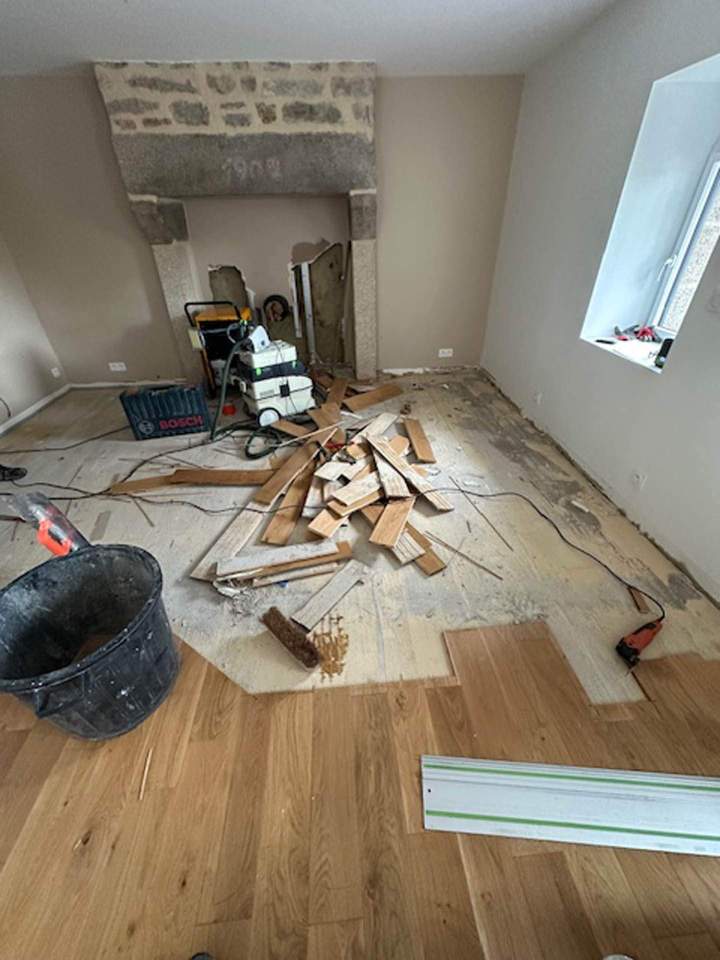 Pose de parquet Quimper